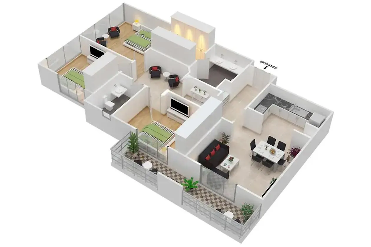 Apartment Lux The Bonnington Jlt Suite Dubai